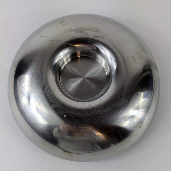 Alessi Khodi Feiz Serving Dish Italian 8 7/8" Stainless Steel Dip Green Bowl - Picture 3 of 11